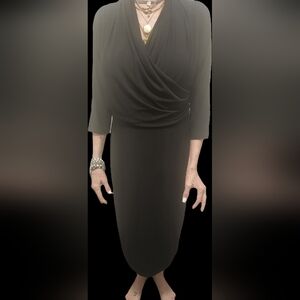 Elegant Black Long Sleeve Dress